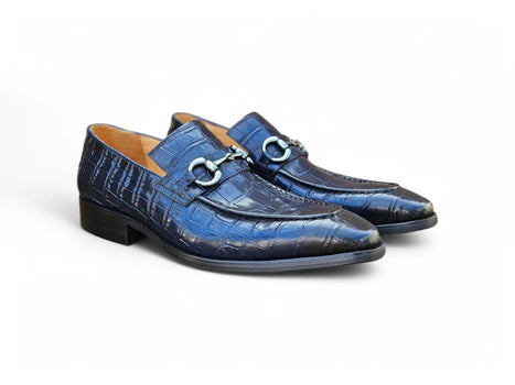 Buckle Loafer w Gator Embossed Leather - Image 6