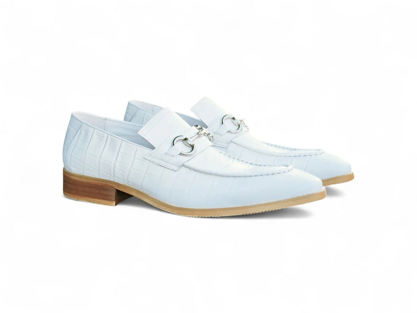 Buckle Loafer w Gator Embossed Leather - Image 31