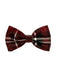 Men's Burgundy ~ Wine ~ Maroon Color ~ Wine ~ Maroon Color and Black Plaid Pattern Bowtie-Men's Neck Ties - Mens Dress Tie - Trendy Mens Ties