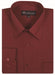 Solid Color Plain Traditional Burgundy ~ Wine ~ Maroon Color Men's Dress Shirt
