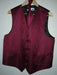BURGANDY DRESS TUXEDO WEEDING Vest ~ Waistcoat ~ Waist coat & TIE SET Buy 10 of same color Tie For $25 Each - Men's Neck Ties - Mens Dress Tie - Trendy Mens Ties