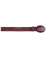 Los Altos Burgundy ~ Maroon ~ Wine Color All-Over Genuine Crocodile ~ World Best Alligator ~ Gator Skin Cinturon De Cocodrilo
