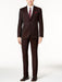 Men'S Slim Fit Black And Burgundy ~ Wine~ Maroon Suit