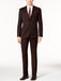 Men'S Slim Fit Black And Burgundy ~ Wine~ Maroon Suit
