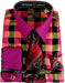 Burgundy Pink Colorful Men'S Dress Shirt