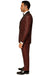 Mens Burgundy Shiny Stripe Tuxedo Jacket – Slim Fit Satin Lapel Dinner Blazer for Formal Events
