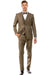 SKU#JA60647 Burgundy Suit - Herringbone Suit - Winter Vested Suit Tweed Suit Tan