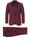 Mens 1 Button Shawl Lapel Wedding | Prom Tuxedo in Burgundy