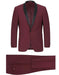 Mens 1 Button Shawl Lapel Wedding | Prom Tuxedo in Burgundy