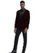 Mens Playboy Burgundy Smoking Jacket