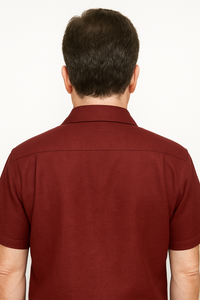 Mens Linen Walking Suit - Burgundy Summer Outfit - Mens Linen Suit