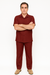 Mens Linen Walking Suit - Burgundy Summer Outfit - Mens Linen Suit