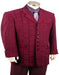 Burgundy Seven Button - Maroon Color Fashion suit