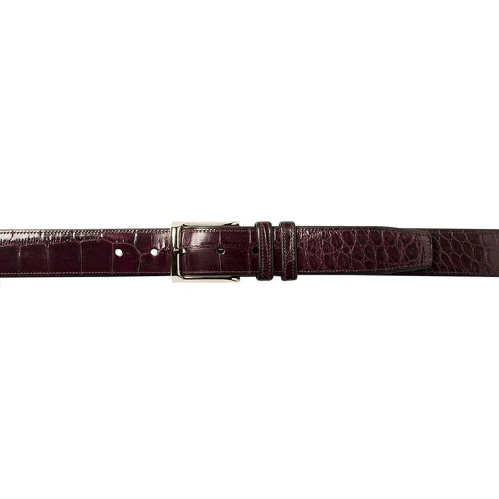 Genuine Alligator Mens Blue Belt - Mezlan Brand
