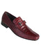 Men's Burgundy Genuine Caiman Belly And Lizard Slip On By Los Altos Boots