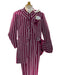 Burgundy and White Pinstripe - Gangster 1920s Pinstripe Suit - Mens  Fashion Suit