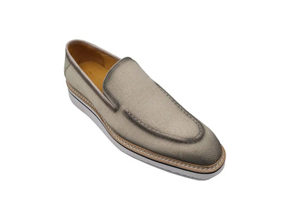 Burnished Linen Loafer