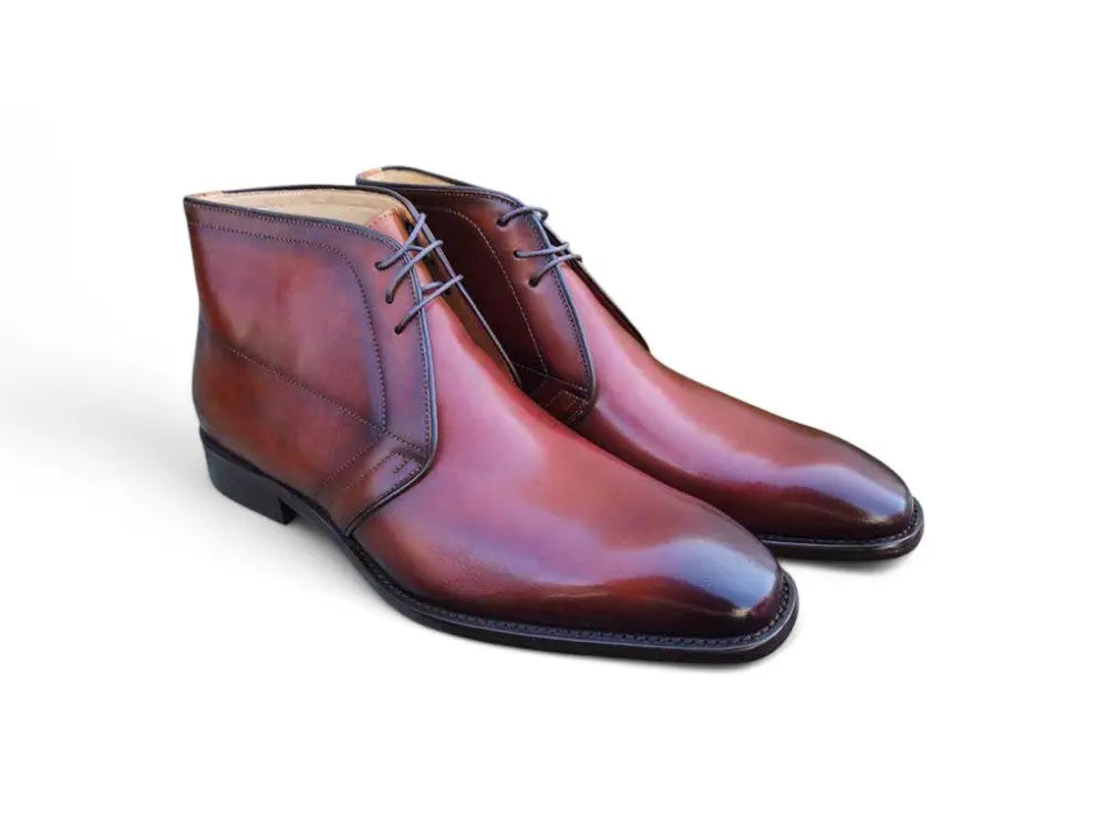 Carrucci Burnished Calf Chukka Boot - Rich Leather Style