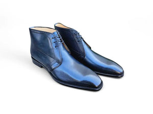 Carrucci Burnished Calf Chukka Boot - Rich Leather Style