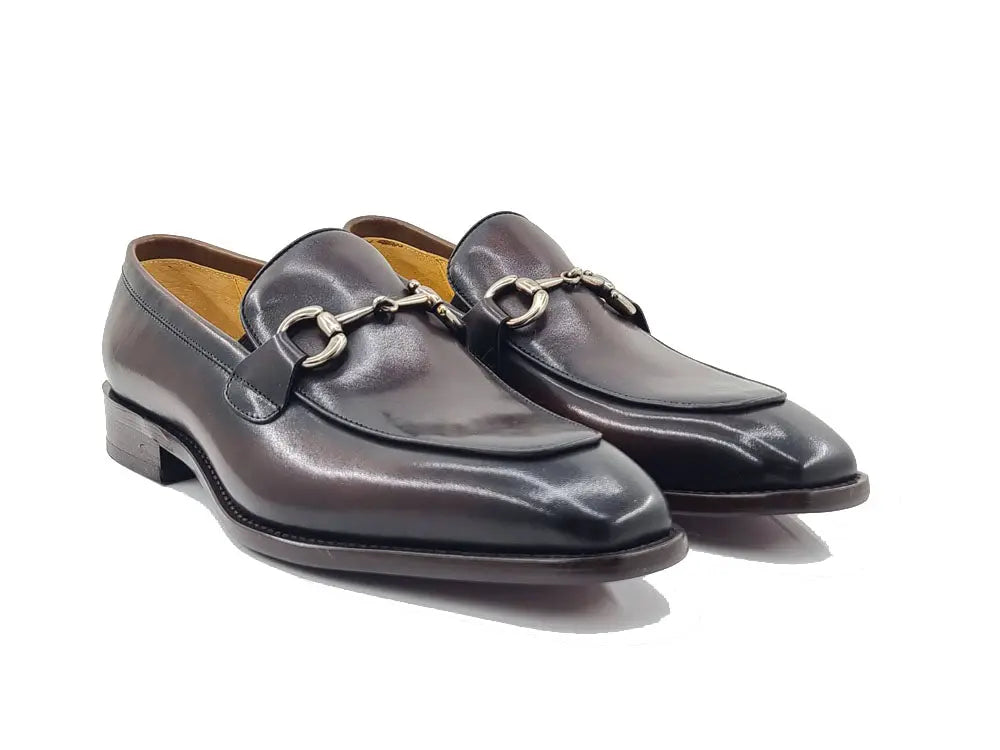 Burnished Calfskin Horsebit Loafer - Image 3