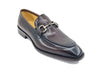 Carrucci Burnished Calfskin Horsebit Loafer