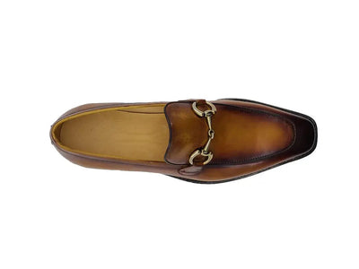Burnished Calfskin Horsebit Loafer