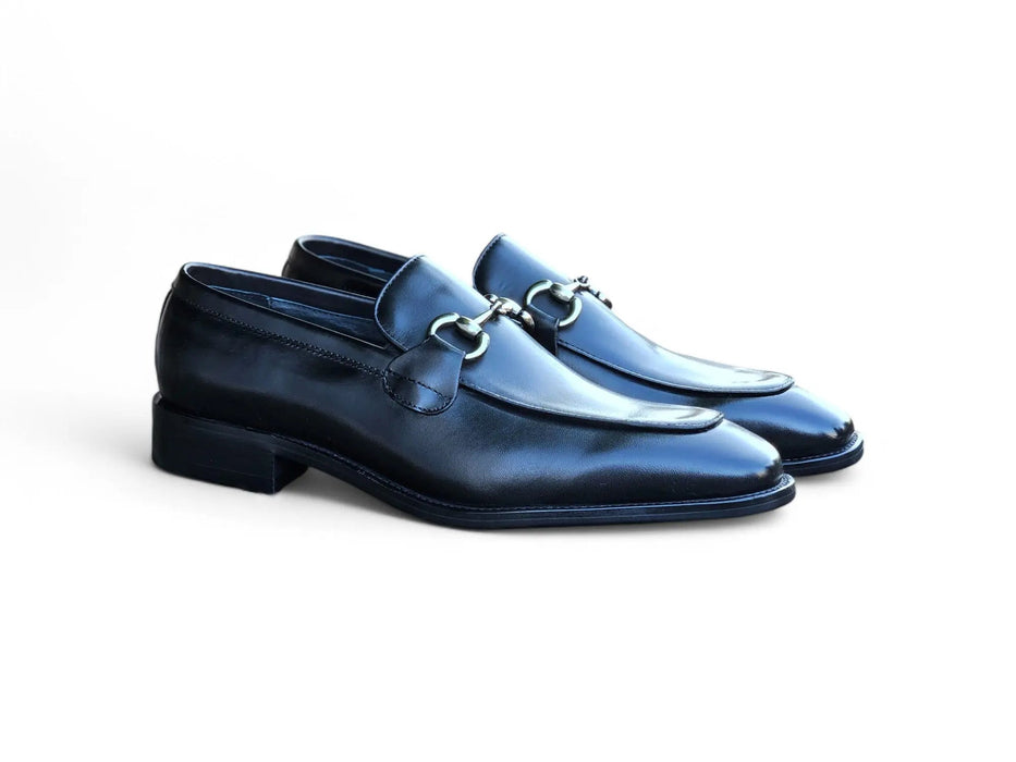 Burnished Calfskin Horsebit Loafer Carrucci