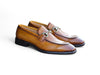 Carrucci Burnished Calfskin Horsebit Loafer
