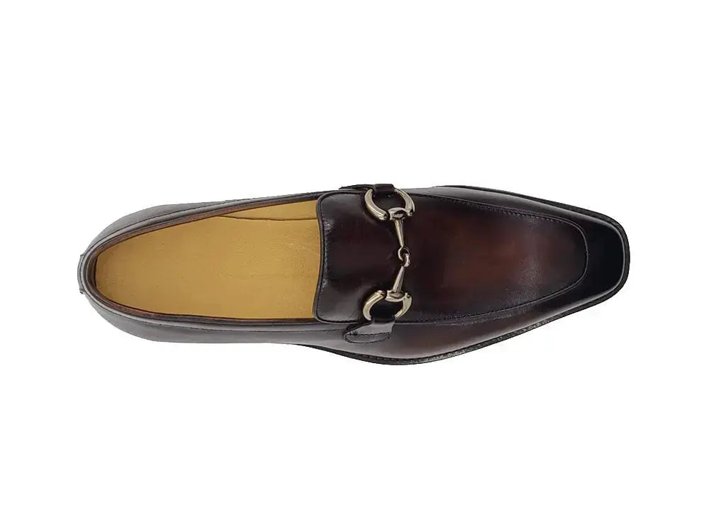 Carrucci Burnished Calfskin Horsebit Loafer - Luxury Italian Style