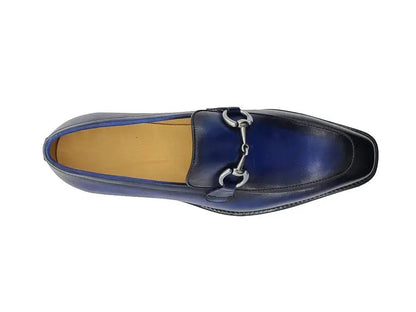 Carrucci Burnished Calfskin Horsebit Loafer - Luxury Italian Style