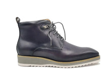 Carrucci Burnished Calfskin Lace-Up Boot