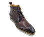 Burnished Calfskin Lace-Up Boot