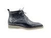 Burnished Calfskin Lace-Up Boot