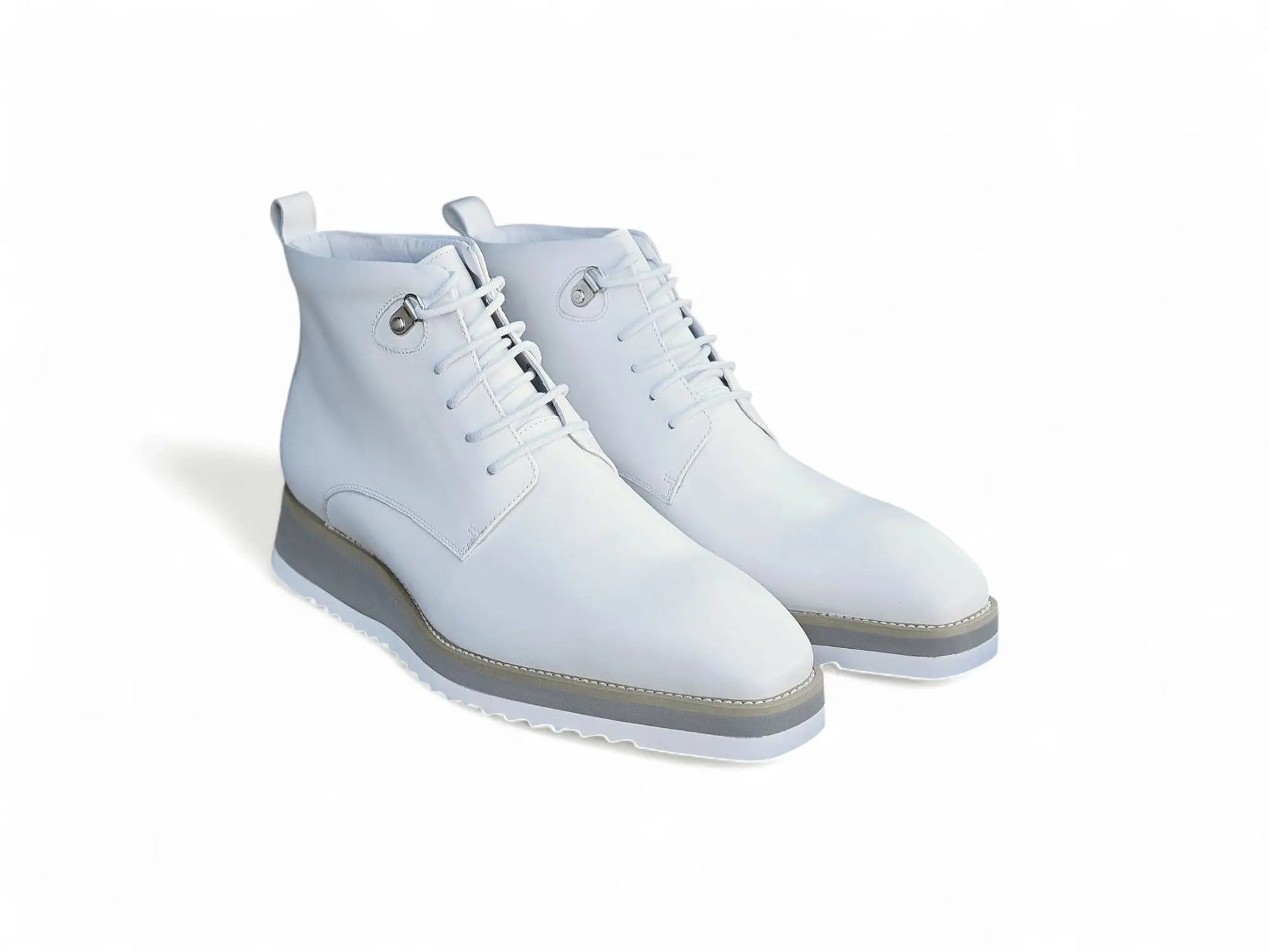 Carrucci Burnished Calfskin Lace-Up Boots - Rich Leather Elegance