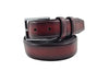 Burnished Calfskin Leather Belt