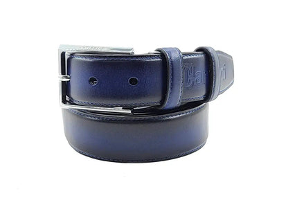 Burnished Calfskin Leather Belt - Image 7