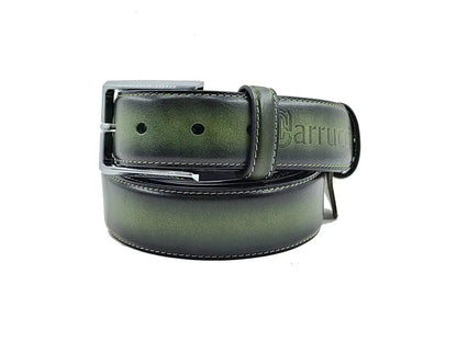 Burnished Calfskin Leather Belt - Image 10
