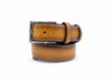 Burnished Calfskin Leather Belt