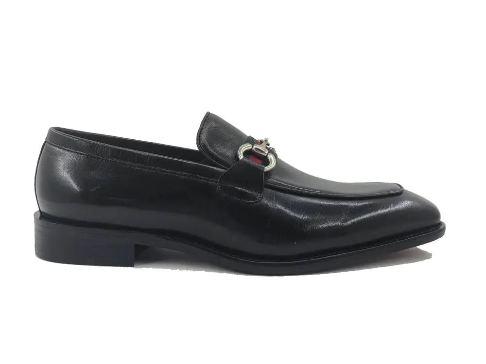 Carrucci Burnished Calfskin Loafer - Luxury Slip-On Shoe
