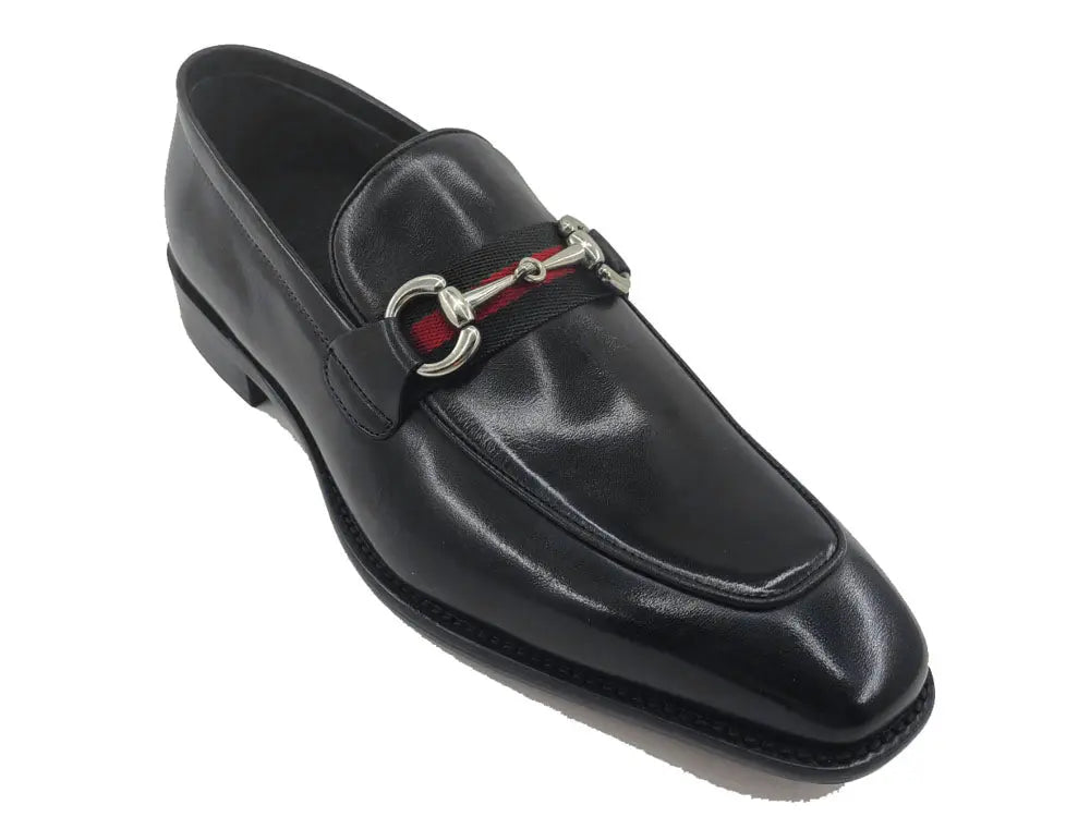 Carrucci Burnished Calfskin Loafer - Luxury Slip-On Shoe