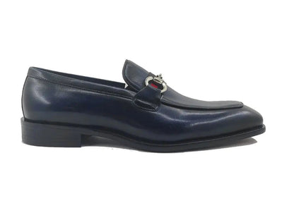 Carrucci Burnished Calfskin Loafer - Luxury Slip-On Shoe
