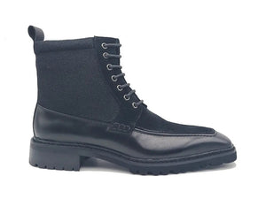 Burnished Calfskin & Suede Slip-On Boot - Image 2
