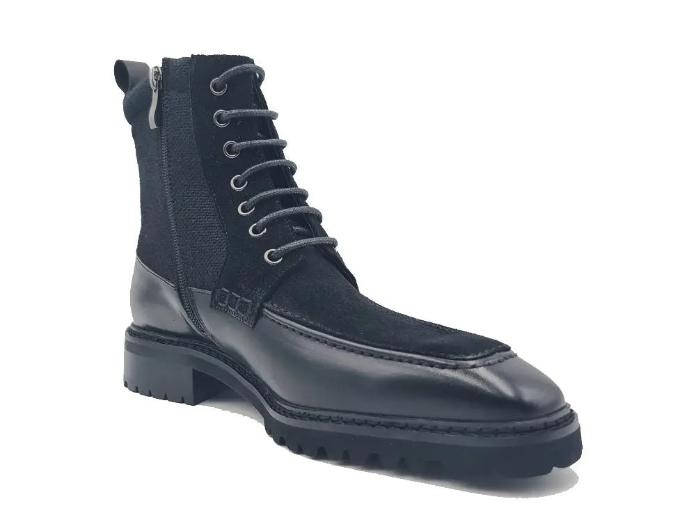 Burnished Calfskin & Suede Slip-On Boot - Image 3
