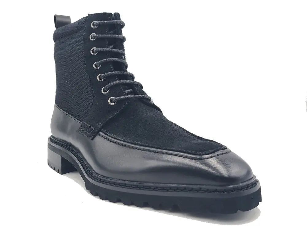 Burnished Calfskin & Suede Slip-On Boot - Image 5