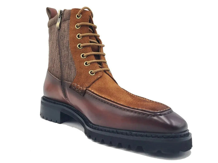 Burnished Calfskin & Suede Slip-On Boot - Image 7