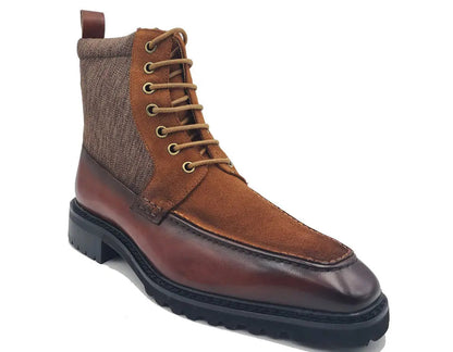 Burnished Calfskin & Suede Slip-On Boot - Image 9
