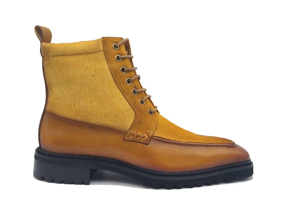 Burnished Calfskin & Suede Slip-On Boot - Image 10