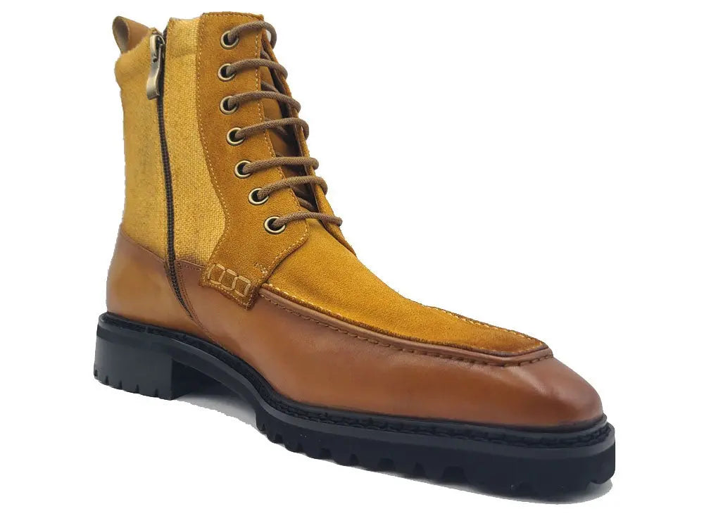 Burnished Calfskin & Suede Slip-On Boot - Image 11