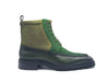 Carrucci Lace-up Boot with Side Zipper