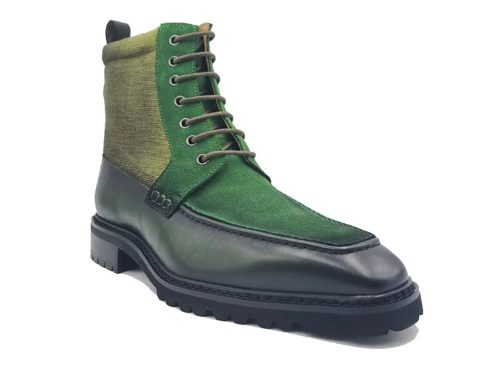 Burnished Calfskin & Suede Slip-On Boot - Image 17
